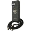 Original dėklas GUESS 4G Big Logo Cord Stap Crossbody skirtas Apple iPhone 17 juodos spalvos