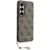 Dėklas Guess 4G Classic Logo Charm MagSafe Samsung Galaxy S26 rudos spalvos
