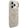 Guess 4G Big 4G Classic Logo Big Strap Metal Mygtukai dėklas skirtas iPhone 17 Pro rožinės spalvos