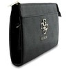 Guess PU 4G Metal Logo Phone Bag juodos spalvos