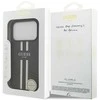 GUESS dėklas, skirtas IPHONE 17 Pro, suderinamas su MagSafe GUHMP17LP4RPSK (4G spausdintos juostelės), juodas