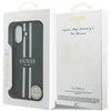 „Guess 4G“ dryžuotas „MagSafe“ dėklas, skirtas „iPhone 17“ - juodas