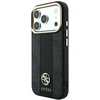 Dėklas Guess Case for IPHONE 18 Pro Max/17 Pro max compatible with MagSafe (Stripe Round and Classic Logos 4G) juodas