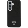 Dėklas Guess Fixed Glitter Triangle MagSafe Samsung Galaxy S26 juodos spalvos