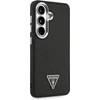 Dėklas Guess Fixed Glitter Triangle MagSafe Samsung Galaxy S26 juodos spalvos