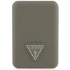 „Guess“ grūdėto trikampio formos išorinė baterija su „MagSafe“ 5000mAh 15W USB-C – ruda