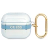 Apple AirPods 3 ausinių dėklas Guess AirPods Strap Collection (GUA3HHTSB) mėlynos spalvos