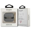 Dėklas GUESS GUA3HTSK AIRPODS 3 COVER Juodas/Juodas STRAP COLLECTION