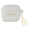 Dėklas GUESS GUA3LSC4EG AIRPODS 3 COVER GRAY/GRAY SILICONE CHARM 4G COLLECTION