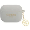GUESS GUAPLSC4EG AIRPODS PRO COVER GRAY/GRAY SILICONE CHARM 4G COLLECTION