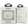 Apple AirPods Pro Guess silikoninis Charm Heart Collection (GUAPLSCHSH) ausinių dėklas baltos spalvos