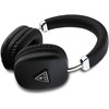 Guess Saffiano PU Leather Triangle Logo belaidės ausinės juodos spalvos