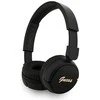 Guess Script Metal Logo belaidės ausinės juodos spalvos