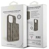 Dėklas Rinkinys Guess GUBPM5P15S4GEMGW Apple iPhone15 6.1″ hardcase + Powerbank 5000mAh MagSafe rudos spalvos 4G Metal Logo