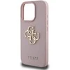Dėklas Guess PU Grained 4G Metal Logo dėkals tavo Apple iPhone 15 Pro Max rožinės spalvos