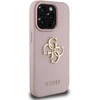 Dėklas Guess PU Grained 4G Metal Logo dėkals tavo Apple iPhone 15 Pro Max rožinės spalvos