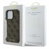 Guess 4G Classic - dėklas skirtas Apple iPhone 16 Pro ruda