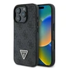 GUESS dėklas skirtas Apple iPhone 16 Pro GUHCP16LP4TDPK (PU Leather 4G Triangle Strass) juodos spalvos