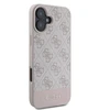 Guess GUHCP16SG4GLPI Apple iPhone 16 6.1″ rožinės spalvos harddėklas 4G Bottom Stripe