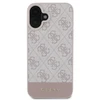Guess GUHCP16SG4GLPI Apple iPhone 16 6.1″ rožinės spalvos harddėklas 4G Bottom Stripe