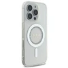 Guess GUHMP16XPFTDTEH Apple iPhone 16 Pro Max 6.9" baltos spalvos kietas dėklas IML Rhinestones MagSafe