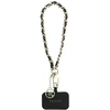 Guess GUOUCHSAMC4K Universal Hand Strap juodos spalvos Saffiano Chain 4G Charm