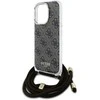 Guess GUHCP16XHC4SEW Apple iPhone 16 Pro Max 6.9" dėklas telefonui rudos spalvos/dėklas telefonui rudos spalvos Crossbody Cord 4G Print
