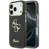 „Guess IML 4G Script Metal“ dėklas, skirtas „iPhone 17 Pro“ - juodas