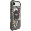 Guess IML Flowers Strap MagSafe dėklas skirtas Apple iPhone Air juodos spalvos