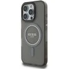 Guess IML Glitter Ring MagSafe Apple iPhone 16 Pro Max dėklas telefonui juodos spalvos