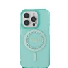 Guess GUHMP16SPFTDTEN Apple iPhone 16 6.1″ žalias kietas dėklas IML Rhinestones MagSafe