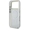 Guess PC/TPU Mirror 4G Glitter Logo MagSafe dėklas skirtas Apple iPhone 17 Pro Max Gold