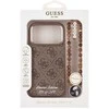 Guess PU 4G MagSafe Strap Limited Edition of 299 dėklas skirtas Apple iPhone 17 Pro rudos spalvos