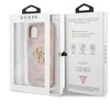 Guess - Guess PU 4G metalinis dėklas su logotipu, skirtas iPhone 11, Rožinė