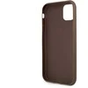 „Guess“ – „Guess PU 4G“ metalinis dėklas su logotipu, skirtas „iPhone 11“, rudas