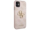 Dėklas Guess - Guess PU 4G Metal Logo Case for iPhone 11 Rožinė