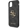 Dėklas Guess - Guess PU 4G Metal Logo Case for iPhone 11 Pilkas
