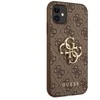 Dėklas Guess - Guess PU 4G Metal Logo Case for iPhone 11 Brown