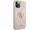 Dėklas Guess - Guess PU 4G Metal Logo Case for iPhone 12/12 Pro Rožinė