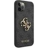 „Guess“ metalinis dėklas „Apple iPhone 12 Pro Max“ su logotipu, pilkas