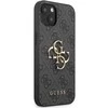 Guess Case GUHCP13M4GMGGR Apple iPhone 13 pilkas / pilkas kietas dėklas 4G didelis metalinis logotipas