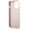 Guess - Guess PU 4G metalinis dėklas su logotipu, skirtas iPhone 13 Pro, Rožinė