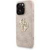 Guess PU 4G Metal Logo Strap dėklas skirtas Apple iPhone 15 Pro Max rožinės spalvos