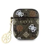 Guess PU 4G Peony Charm Apple AirPods 1/2 dėklas jūsų ausinėms rudos spalvos