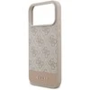Guess PU 4G Stripe dėklas skirtas Apple iPhone 17 Pro Max Rožinė