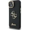 Guess PU Grained 4G Logo Stand Camera Frame dėklas skirtas Apple iPhone 15 juodos spalvos