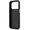 Guess PU Grained 4G Logo Stand Camera Frame dėklas skirtas Apple iPhone 17 Pro juodos spalvos