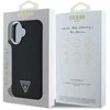 Guess Grained Triangle MagSafe case Apple iPhone 16 – dėklas telefonui juodos spalvos