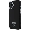 Guess Grained Triangle MagSafe case Apple iPhone 16 – dėklas telefonui juodos spalvos