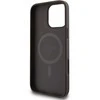 Guess PU Leather 4G Big Love Logo MagSafe Apple iPhone 16 Pro Max dėklas telefonui rudos spalvos